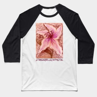 Stargazer Lily in Pastel shirt Baseball T-Shirt